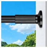 Tension Curtain Rod, 51-165 Inch,Spring Shower Closet for Windows or Shower,Easy to Install, No Drilling, Rust, Bathroom, Rod Diameter 1.26 Inches, Black,Umimile - Retail: $51