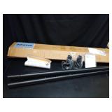 Tension Curtain Rod, 51-165 Inch,Spring Shower Closet for Windows or Shower,Easy to Install, No Drilling, Rust, Bathroom, Rod Diameter 1.26 Inches, Black,Umimile - Retail: $51