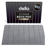 della Premium Stone Bath Mat - Luxurious Quick Drying Diatomite Bathstone for Bathroom Floor - Modern Super Absorbent Diatomaceous Earth Shower Mat, Water Absorbent Bathmat ([Extra-Large] Stripes) - R