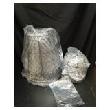 6 Pcs Garden Cloches for Plants, Metal Extra Large Chicken Wire Cloche Plant Covers, Garden Netting Plant Protectors from Animals to Keep Squirrel, Rabbit, Chicken and Bird Out 17\" H x 13\" D Black -