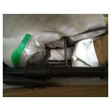 LANDÂ·VOI Hose Holder, Garden Hose Holder Freestanding, Metal Heavy Duty Water Hose Holder Holds 150 Feet Hose, Detachable Hose Storage Hanger for Outside with 3 Spikes, for Lawn Yard, Black GHH01B 