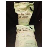 Tuft & Paw Really Great Cat Litter, Low Tracking Tofu Cat Litter, Clumping, Flushable, Odor Control, Dust-Free, Unscented - 9.25lbs x 2Bags - Retail: $58