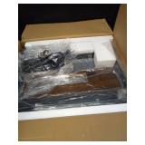 Evermagin C Shaped End Table with Charging Station Set of 2, Small Side Table with Storage Bag for Couch and Recliner, Slide Under Sofa Tray for Living Room, Bedroom, Rustic Brown - Retail: $50