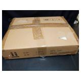 Evermagin C Shaped End Table with Charging Station Set of 2, Small Side Table with Storage Bag for Couch and Recliner, Slide Under Sofa Tray for Living Room, Bedroom, Rustic Brown - Retail: $50