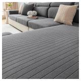 Cgeluy Sofa Cover Washable Sectional Couch Covers Sofa Slipcovers for 3 Cushion Couch Pet Friendly L Shaped Couch Protector for Dogs - Retail: $49