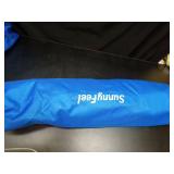 SUNNYFEEL Folding Beach Chair, High Back Beach Chairs for Adults, Lightweight Portable Camp Chair 300lbs Heavy Duty with Carry Bag, Mesh Back, Cup Holder for Outdoor Travel Picnic Concert, Blue - Reta