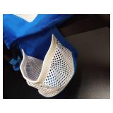 SUNNYFEEL Folding Beach Chair, High Back Beach Chairs for Adults, Lightweight Portable Camp Chair 300lbs Heavy Duty with Carry Bag, Mesh Back, Cup Holder for Outdoor Travel Picnic Concert, Blue - Reta