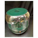 GRAINA Rotating Grain Dispenser with 6 Grids â Airtight Rice Container, Grain Dispenser, Rice dispenser, Dry Food Storage Organizer, Pantry Organizer, Kitchen gadgets, Bulk Food Storage Solution 