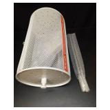 ArtiSpin Raffle Drum, 12 * 7-Inch Raffle Ticket Spinner Drum with Detachable Tripod Base, Durable Portable Ticket/Ball Spinning Drum for Games, Events, and Parties (White) - Retail: $34