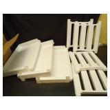 HIEEY 4 Tier Bathroom Shelf,Bathroom Rack, Shelves Organizer, for Bathroom Laundry Pantry Kitchen Narrow Places - Retail: $30