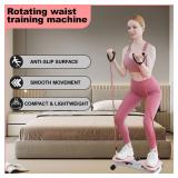 Pilates Twister Set Twisting Exercise Board, 20dB Silent, 150KG Carbon Steel ABS Core, Instant Fat Burn for Home Gym & Body SculptingPink,53cm*33cm - Retail: $40