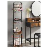 Jewelry Holder Organizer, Floor Jewelry Organizer with Earring Organizer Necklace Holder, Rotating Jewelry Stand Necklace Display Earring Storage, Large Hanging Jewelry Tree for Jewlery Bracelet Ring 