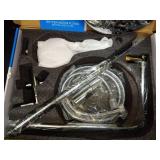 SonTiy Rain Shower System with 9Inch Rainfall Showerhead and Handheld with Height Adjustable Holder, High Pressure Stainless Steel Shower Rail Kit, 72Inch Long Shower Hose, 2.5Gpm, Black - Retail: $17