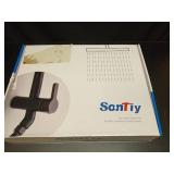 SonTiy Rain Shower System with 9Inch Rainfall Showerhead and Handheld with Height Adjustable Holder, High Pressure Stainless Steel Shower Rail Kit, 72Inch Long Shower Hose, 2.5Gpm, Black - Retail: $17