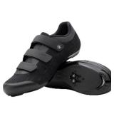 Tommaso Strada 100 Ready-to-Ride Mens SPD Cycling Shoes with Pre-Installed SPD Cleats, Works for Most Road Bikes & Indoor Spin StudiosâCycling Shoes for Mens Bicycleâ3 Hook & LoopâSize 