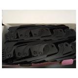 RISETEX Shoe Slots Organizer 36 Pack, Adjustable Double Layer Stack Shoe Rack, Shoe Stackers for a Pair of Shoes,50% Space-Saving Storage Shoe Rack Holder for Closet Organization,Black - Retail: $40