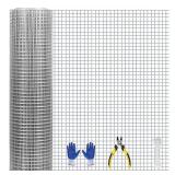 DUSHILUKI Hardware Cloth, 1/2 inch 16inx30ft 21GA Hot-dip Galvanized Wire Mesh, Wire Fence, Chicken Wire Mesh,Poultry Farming, Garden Fence,Wire Mesh, Tree Protection, Gopher Wire, Rabbit Wire. - Reta