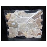 CONCORD WALLCOVERINGS â¢ Retro-Art 3D Faux Stone Wall Panels, Pack of 10, Grey Beige Brown Wild Boulder, Lightweight PVC Sheets 17.5\" x 23.75\" (44.5cm x 60.3cm), Rock Tiles - Covers 28.86Sq Ft (