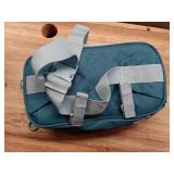 6 Cans/4.5qt Soft Sided Cooler - Sun Squad Blue: Zip Closure, Adjustable Straps (See Pic #5)