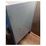 Metal Rolling Locker Storage Cabinet with Lock- Room Essentials (Missing Keys)