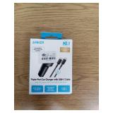 Anker 3-Port 67W Car Charger with 3