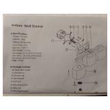 Modern Golden Indoor Wall Sconce Light Fixture - Retail: $75