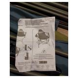 RIO Swinging Hammock Chair wth Footrest Rust-resistant Powder Coated Steel Frame - Retail: $155