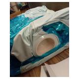 Family Pool with Bench 140 Gallon Oval Kiddie Pool - Sun Squad: PVC Liner, Ages 6+