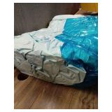 Family Pool with Bench 140 Gallon Oval Kiddie Pool - Sun Squad: PVC Liner, Ages 6+