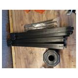 Haunted Hill Farm 5 ft Life-Size Animated Skeleton Scarecrow Prop With Rotating Head, Multicolor, HHSCR-1FLSA - Retail: $40