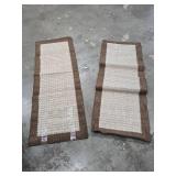 Mainstays Farmhouse Faux Sisal Olefin Brown Border Indoor Hallway Runner Rug 21"x61"