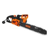 16 in. Corded 12-Amp Electric Chainsaw (UNABLE TO TEST PROPERLY)  - Retail: $75
