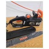 16 in. Corded 12-Amp Electric Chainsaw (UNABLE TO TEST PROPERLY)  - Retail: $75