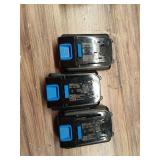 HART 20V Battery Set with Charger (3 of the batteries don