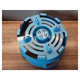 Camco 20167 RV Water Hose and Electrical Cord Basket, Blue - Provides Organization and Storage for Your RV Water Hoses and Electrical Cords - Holds Up to 75-feet of Hose