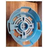 Camco 20167 RV Water Hose and Electrical Cord Basket, Blue - Provides Organization and Storage for Your RV Water Hoses and Electrical Cords - Holds Up to 75-feet of Hose