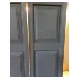 Builders Edge 14.75 W in. Raised Panel Vinyl Shutters - Retail: $73