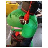 5ft Long Graduation Season Inflatable Outdoor Decorations, Dr. Dinosaur Inflatable Yard Decorations LED Light Decoration for Holiday Party Garden Lawn