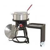 Outdoor Gourmet 10 qt Fish Fryer Set with Side Table (Missing Lid) - Retail: $60