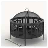 Mosaic Livingston Deep Sided Wood Fire Pit - Retail: $80