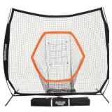 GoSports 7 ft x 7 ft PRO Baseball & Softball Practice Hitting & Pitching Net with Bow Type Frame - Retail: $100