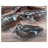 AVIAN-X Topflight Blue-Winged Teal Durable Ultra Realistic Floating Hunting Duck Decoys  Pack of 6  AVX8080 - Retail: $129
