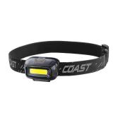 COAST FL13 380 Lumen LED Headlamp: Impact-Resistant, Water-Resistant, Battery Powered, Red Light, High & Low Modes (MISSING BAND)