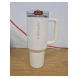 Stanley 40oz White Tumbler with Handle