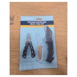 Magellan Outdoors 2-Piece Folding Knife And 12-In-1 Multi-Tool Set (Missing One Piece)