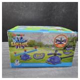 Water Sprinkler Baseball Toy, 5 in 1 Water Sprinkler for Kids Outdoor Play with 2 Sprinkler Heads, Hedgehog Baseball Sprinkler Toy, Summer Backyard Lawn Pool Party Fun