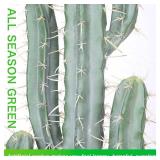 Artificial Cactus 39 Inch Fake Cacti Faux Plant with Black Planter for Home Garden Store Office Floor Decoration