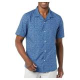 Amazon Essentials Mens Vacation Cotton Button-Down Resort Shirt, Short Sleeve. XL