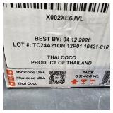 Thai Coco - Organic Coconut Cream Full Fat Unsweetened Heavy Cream - 14 fl. oz. 6 BB 04/12/2026