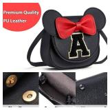 Toddler Purse Gifts for Girls, Little Girl Purse Kids Wallet Crossbody Bag Mini Mouse Ears Birthday Gifts for 3-8 Year Old Girl (C, Black)
